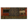 Persischer Patchwork-Kilim-Teppich handgewebt ziegelrot