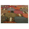 Persischer Patchwork-Kilim-Teppich handgewebt ziegelrot