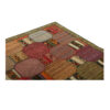 Persischer Patchwork-Kilim-Teppich handgewebt ziegelrot