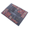 Vintage persischer handgeknüpfter Patchwork-Teppich marineblau