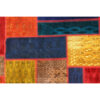 Vintage persischer handgeknüpfter Patchwork-Teppich geometrisch