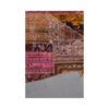 Antiker persischer handgeknüpfter Patchwork-Teppich mit geometrischem Muster in Rosa