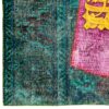 Persischer handgeknüpfter Patchwork-Teppich Kalligrafie