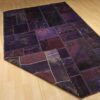 Vintage Persischer handgeknüpfter Patchwork-Teppich Lila