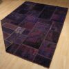 Vintage Persischer handgeknüpfter Patchwork-Teppich Lila