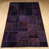 Vintage Persischer handgeknüpfter Patchwork-Teppich Lila