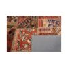 Vintage Persischer handgeknüpfter Patchwork-Teppich Ziegelrot