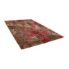 Vintage persischer handgeknüpfter Patchwork-Teppich rot