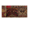 Vintage persischer handgeknüpfter Patchwork-Teppich rot