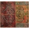 Vintage persischer handgeknüpfter Patchwork-Teppich rot
