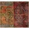 Vintage persischer handgeknüpfter Patchwork-Teppich rot