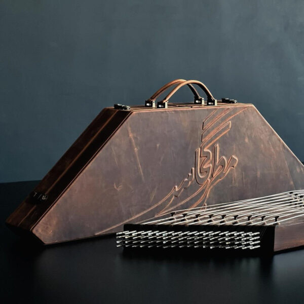 Persisches Santur-Etui – luxuriös, handgefertigt aus Holz und Leder
