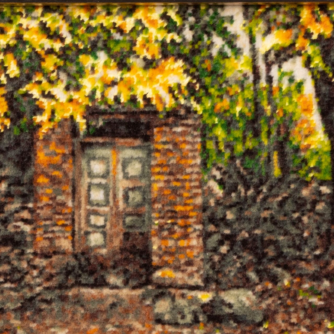 Handgeknüpfter persischer Bildteppich, der einen Garten darstellt