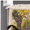 Handgeknüpfter persischer Bildteppich, der einen Garten darstellt