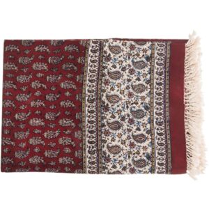 Persische Tischdecke: Isfahans Traditioneller Kalamkari Blockdruck Diba
