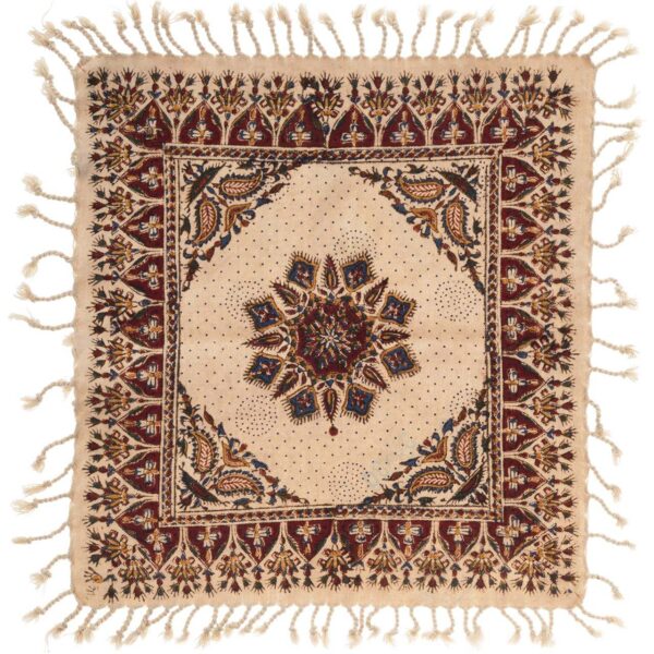 Persische Tischdecke: Isfahans Traditioneller Kalamkari Blockdruck Doris