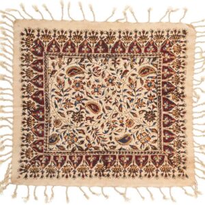 Persische Tischdecke: Isfahans Traditioneller Kalamkari Blockdruck Doris II