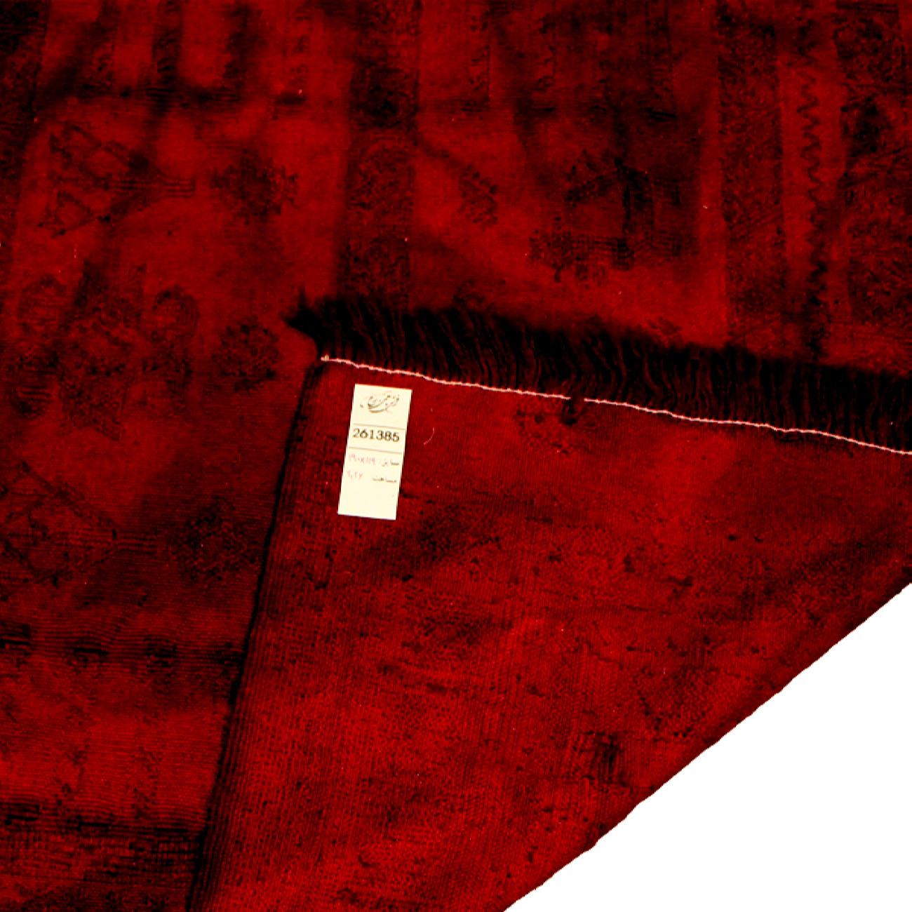 Persischer Woll Kelim Teppich handgewebt in Khorasan rot