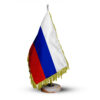 Russland Tischflagge mit Steinbasis