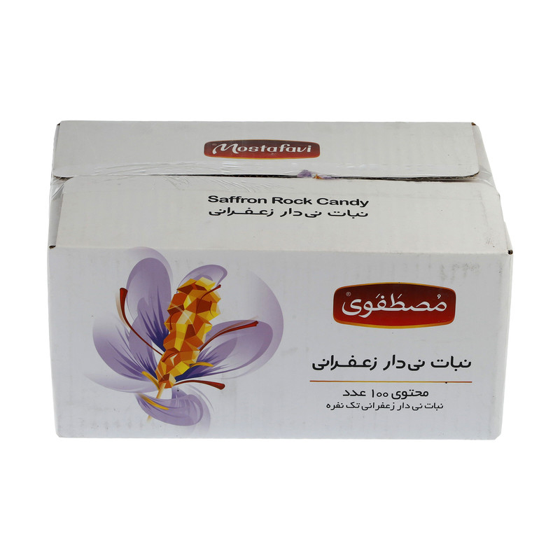 Nabat – Persischer Safran-Kandiszucker auf Stäbchen – 100 Stück