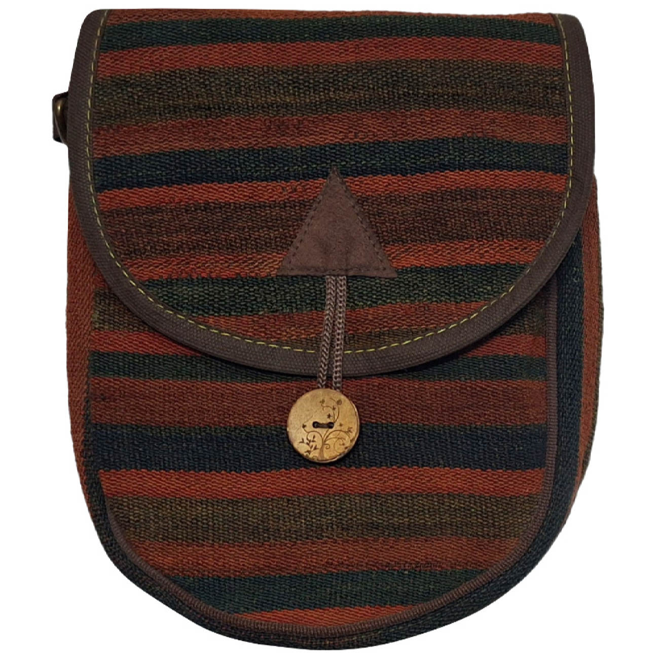 Handgefertigte Kilim Schultertasche in klassischen Streifen