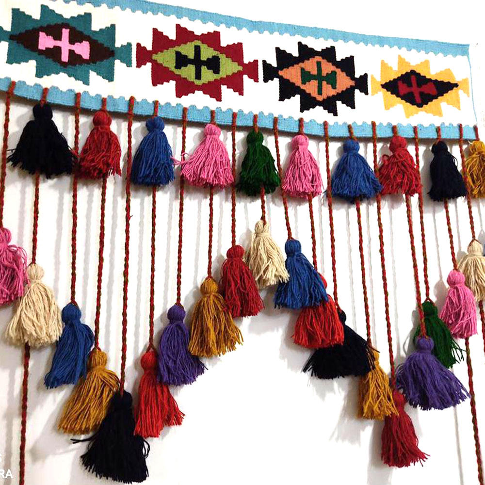 Persischer DIY-Quasten-Wandbehang Traditionelles Kilim