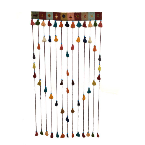 Persischer DIY-Quasten-Wandbehang Traditionelles Kilim-Design