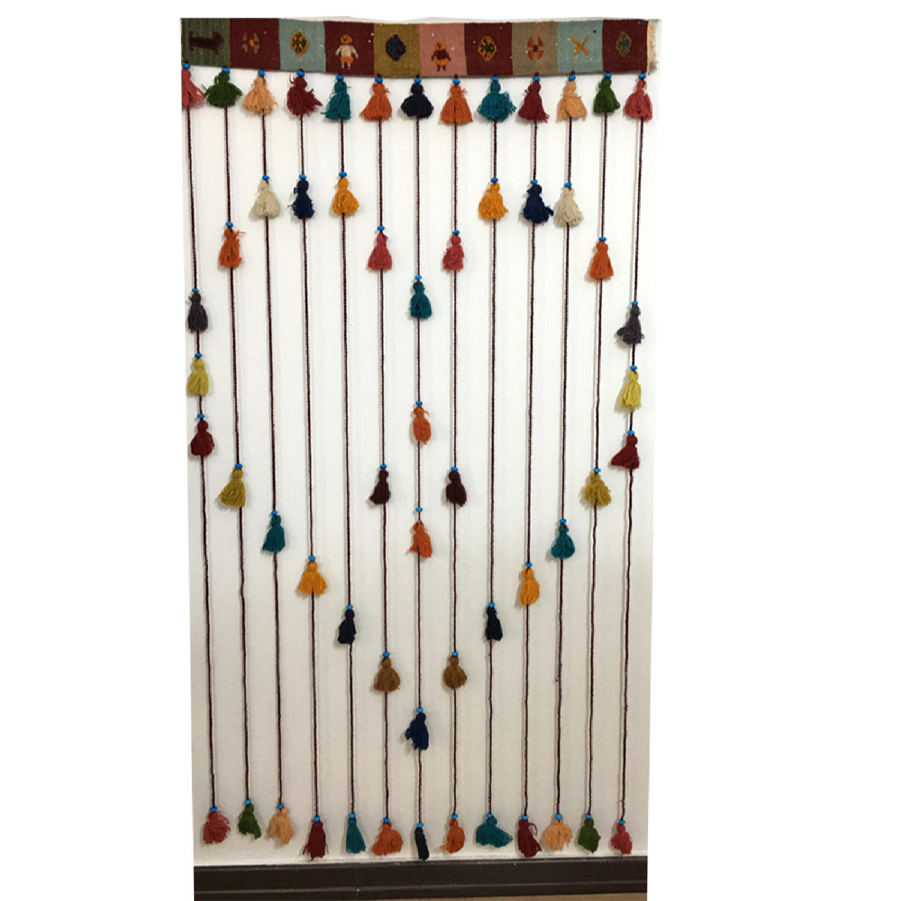 Persischer DIY-Quasten-Wandbehang Traditionelles Kilim-Design
