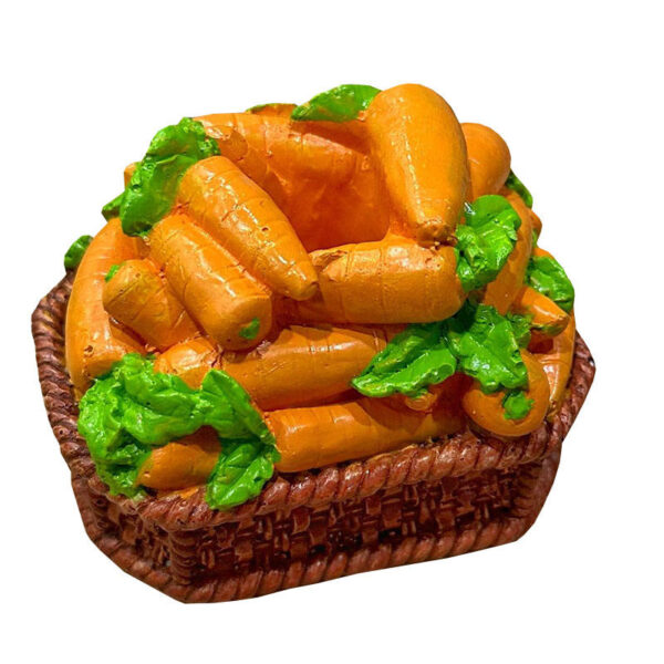 Orange Karotten im Korb Zahnstochersetzer