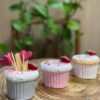 Erdbeer-Cupcake Zahnstochersetzer – Perfekt für Zuhause und Restaurants