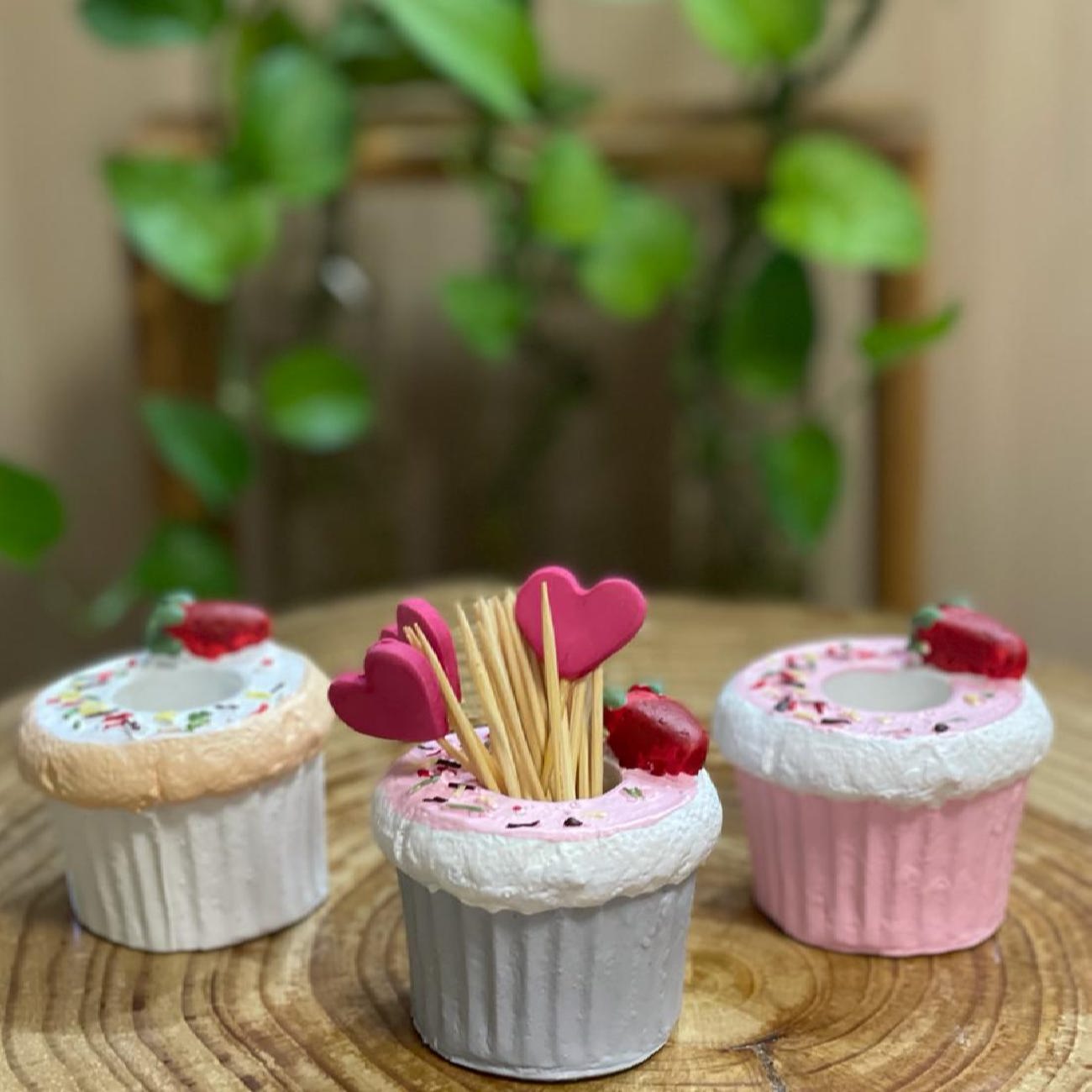 Erdbeer-Cupcake Zahnstochersetzer – Perfekt für Zuhause und Restaurants