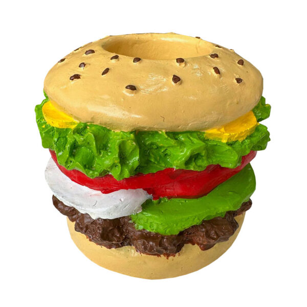 Hamburger Sandwich Zahnstochersetzer aus Cremeharz