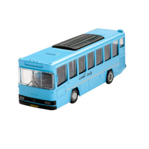 Spielzeugbus aus Metall Batteriebetrieben Blau