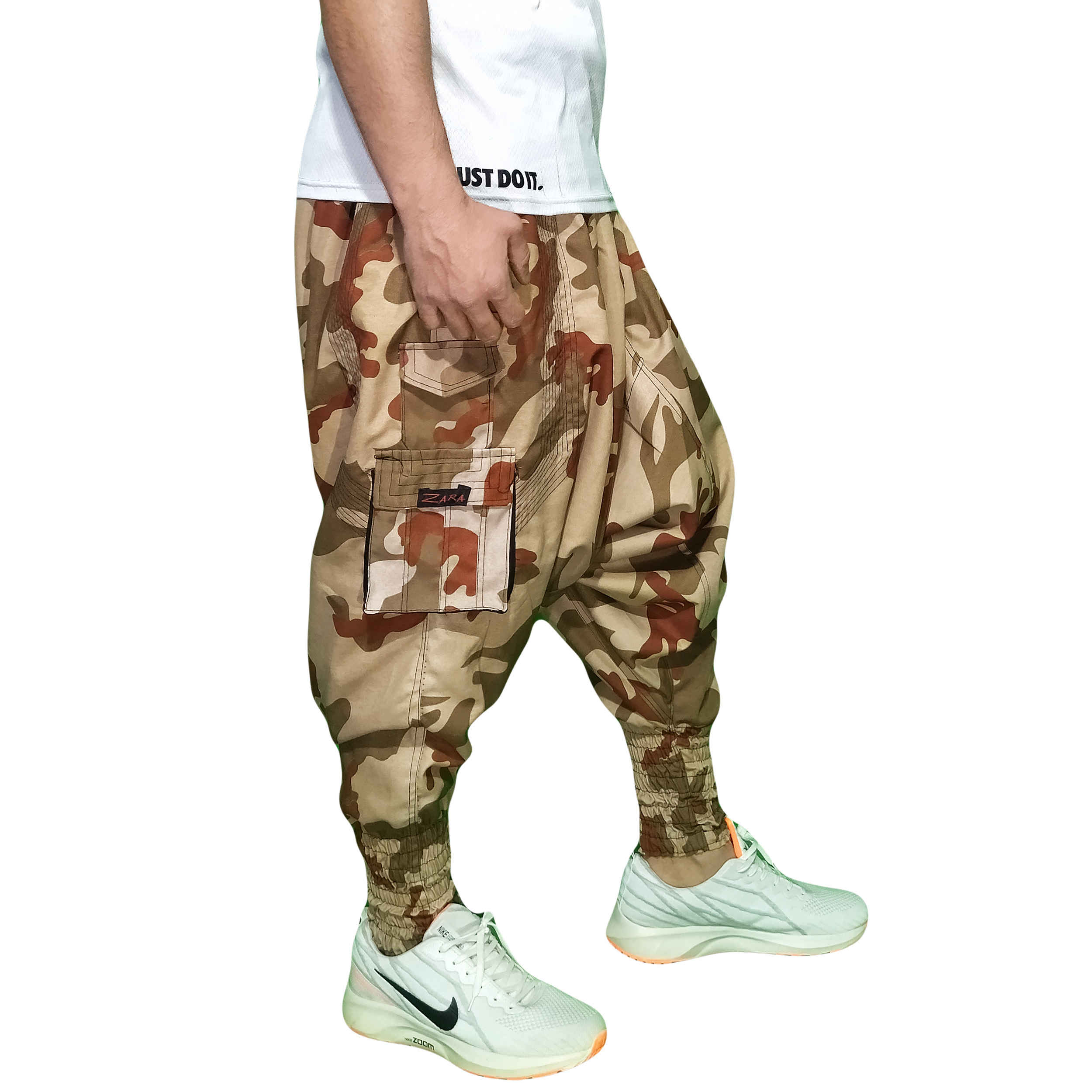 Traditionelle kurdische Hose – Camo-Design Zendan Baft Shalwar