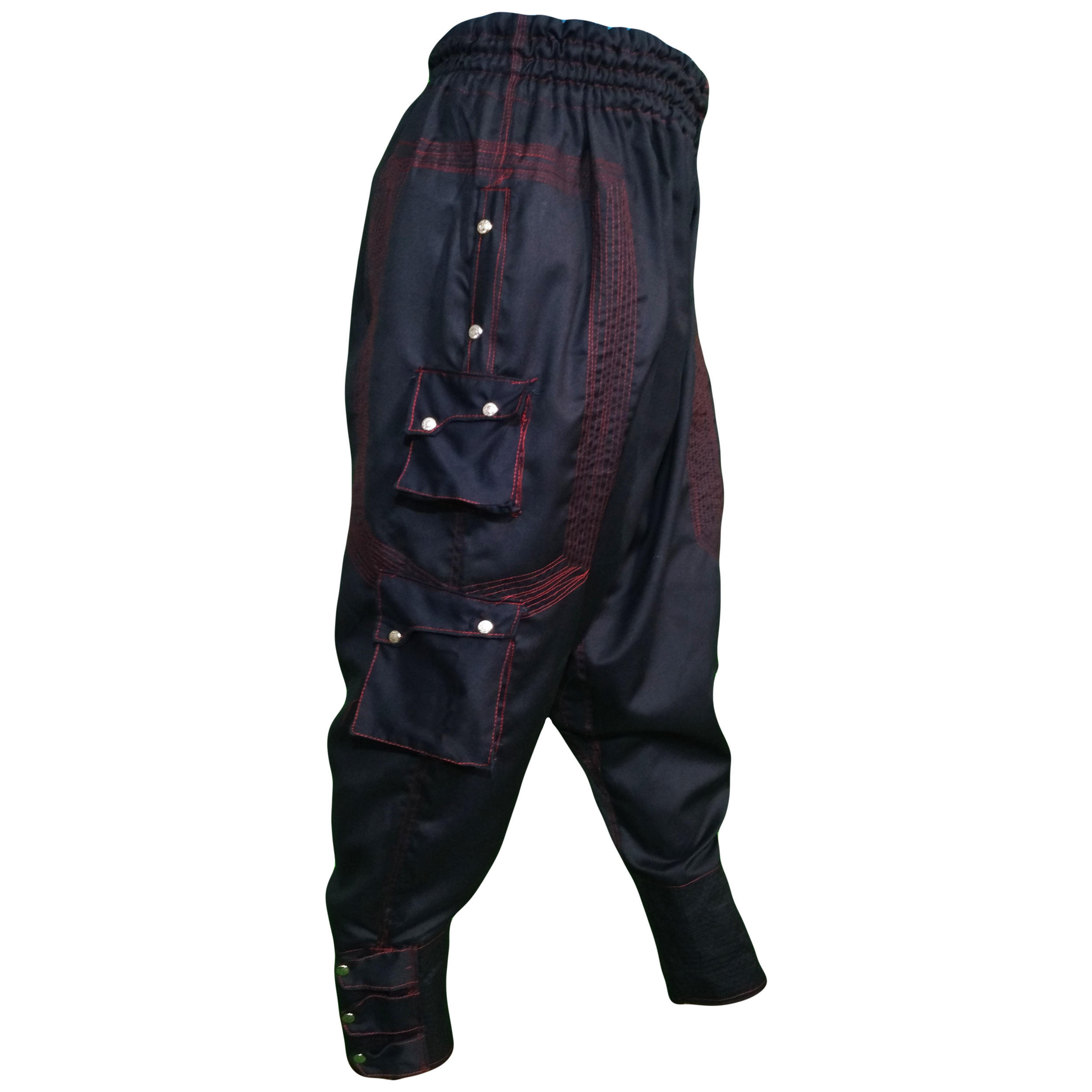 Traditionelle kurdische Hose – Schwarze Ardeshir Shalwar