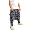 Traditionelle kurdische Hose – Graue Palangi Shalwar