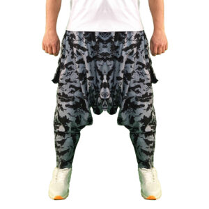 Traditionelle kurdische Hose – Graue Palangi Shalwar