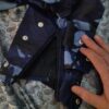 Traditionelle kurdische Hose – Marineblaue Palangi Shalwar