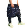 Traditionelle kurdische Hose – Marineblaue Palangi Shalwar