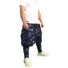 Traditionelle kurdische Hose – Marineblaue Palangi Shalwar