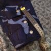 Traditionelle kurdische Hose – Marineblaue Palangi Shalwar