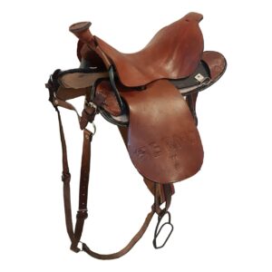 Western-Satteltasche aus echtem Leder für Pferde – Handgefertigt