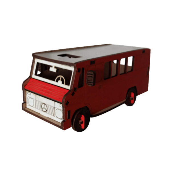 3D-Puzzle Holzmodellkit – Bus