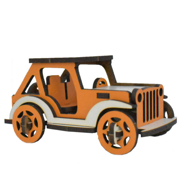 3D-Puzzle Holzmodellkit – Jeep Design