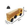 Handgefertigter Holz-Kipper für Kinder