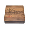 Holzbox zum Verschenken mit dem persischen Kalligrafiemuster Herzdesign