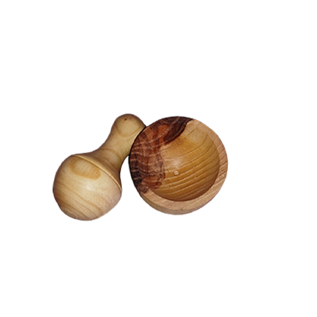 Holzmörser & Stößel Set handgefertigt für kulinarische Exzellenz