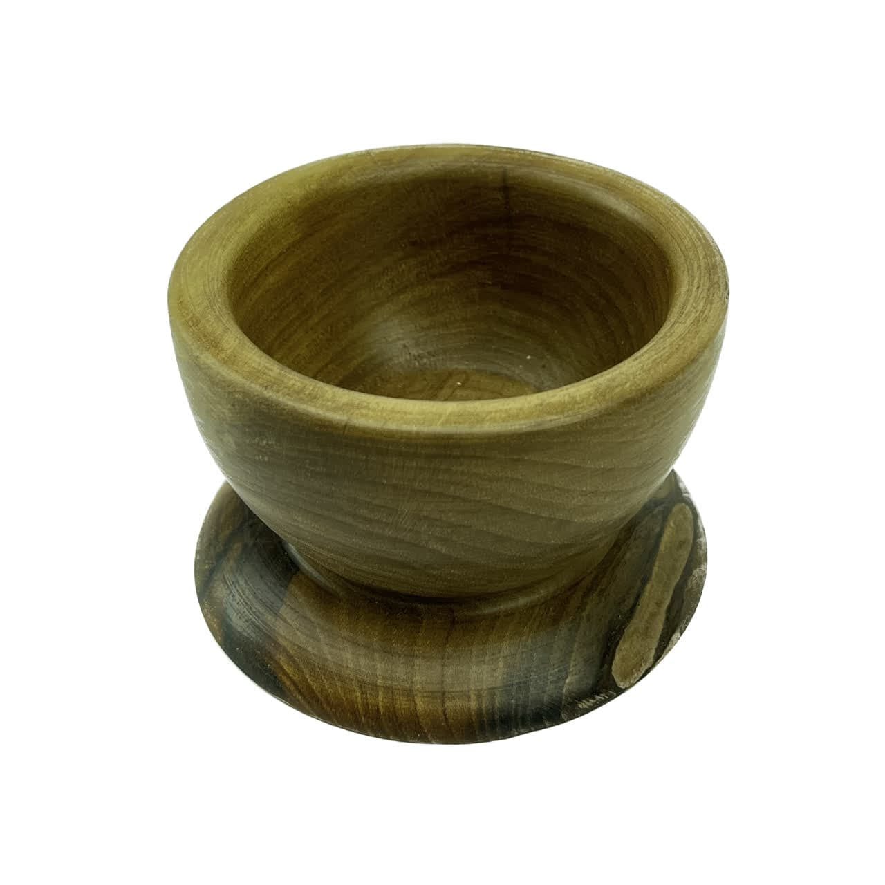 Holzmörser & Stößel Set handgefertigt für Kräuter- und Gewürzmahlung