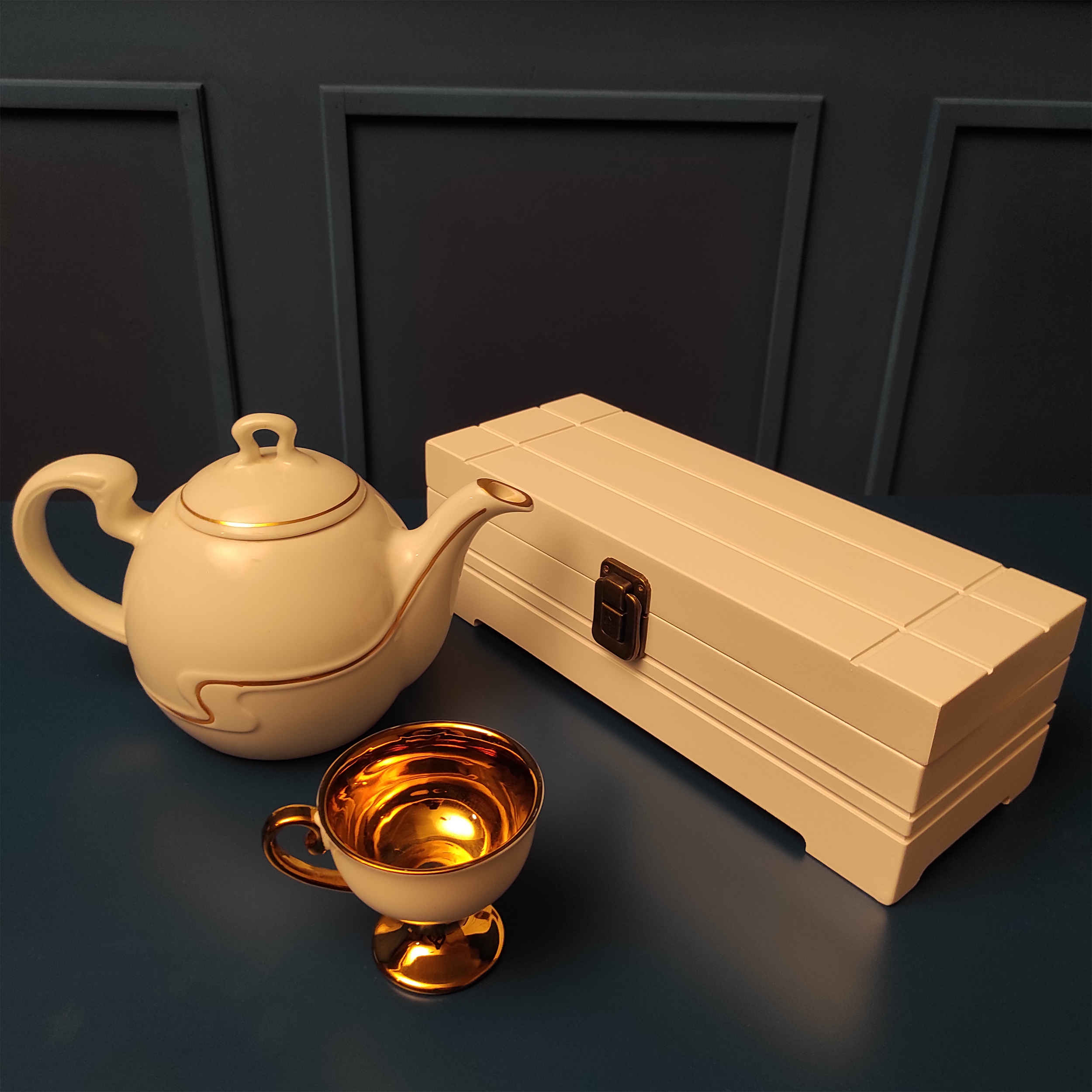 Teebeutelaufbewahrung aus Holz mit 4 Fächern für eine vielseitige Teeauswahl