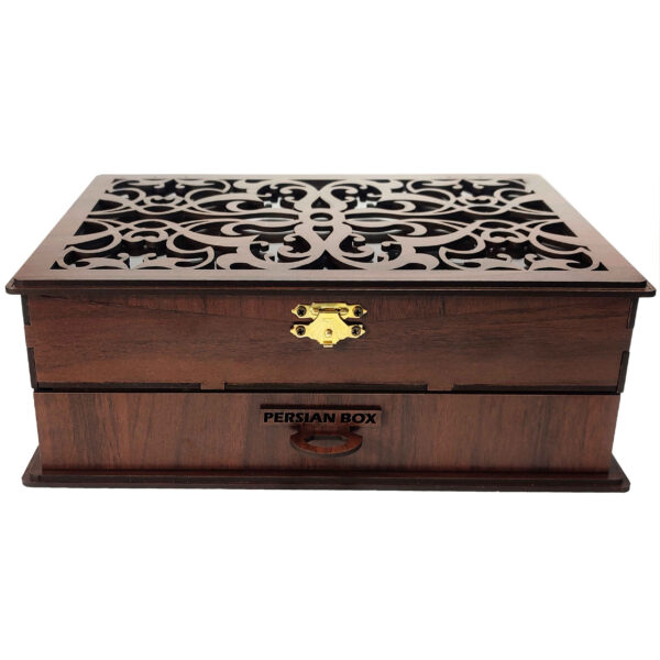 Teebeutelaufbewahrung aus Holz mit 6 Fächern für eine vielfältige Teeauswahl